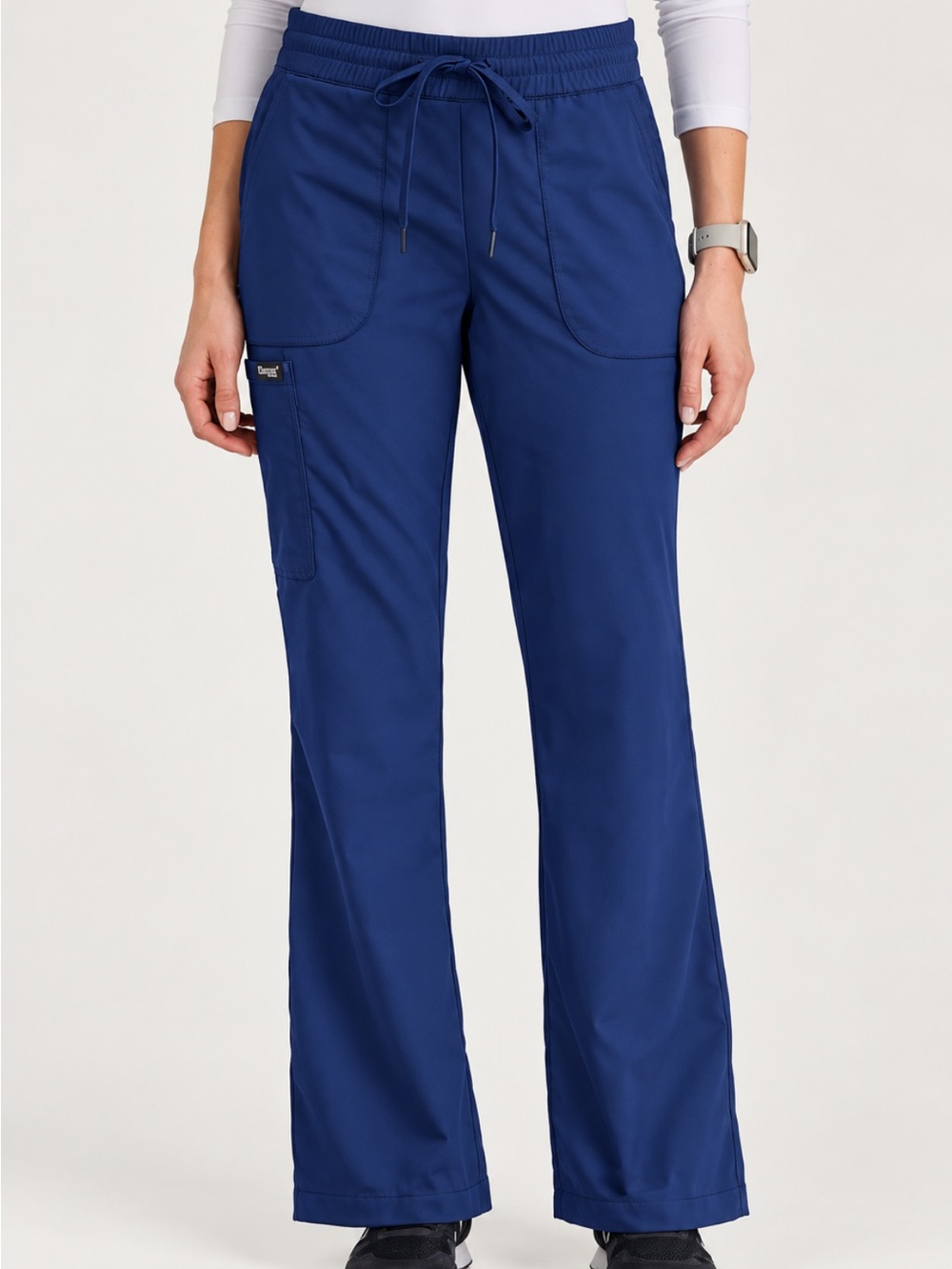 Greys Anatomy BARCO Signature Women’s Drawstring Straight-Leg Scrub Pants - Navy